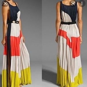 BcbgMaxazria runway Kamille pleated maxi dress